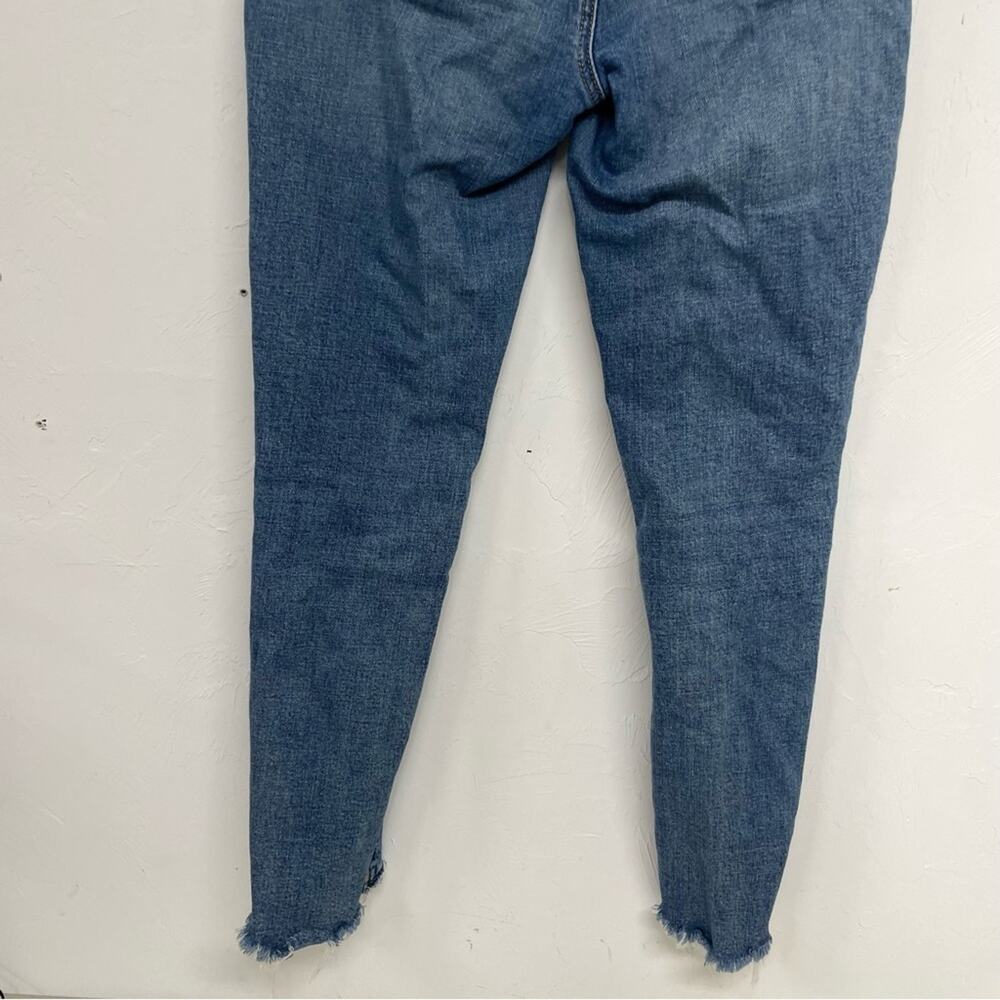 Blank NYC Light Wash Step Hem The Reade Crop Skinny Jeans Womens 28 Blue - Picture 4 of 13
